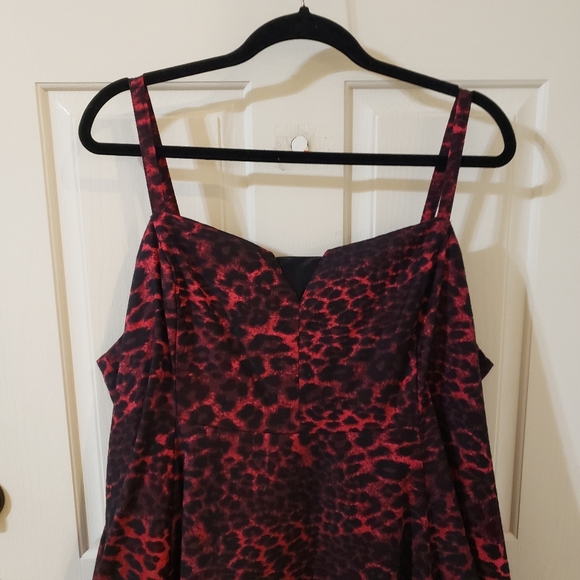 Torrid + Betsey Johnson Pink and Black Leopard Print Dress - Picture 2 of 10